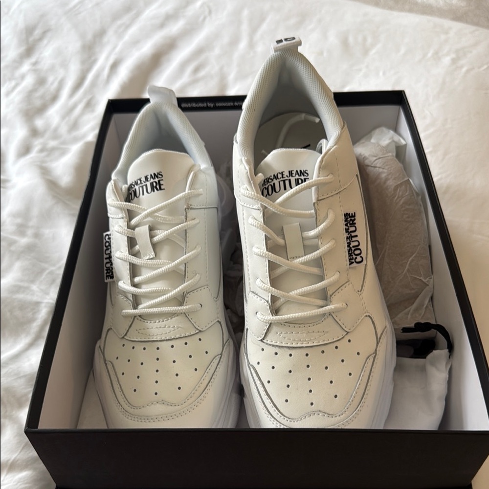 Versace Jeans Collection White Sneakers Classic Design